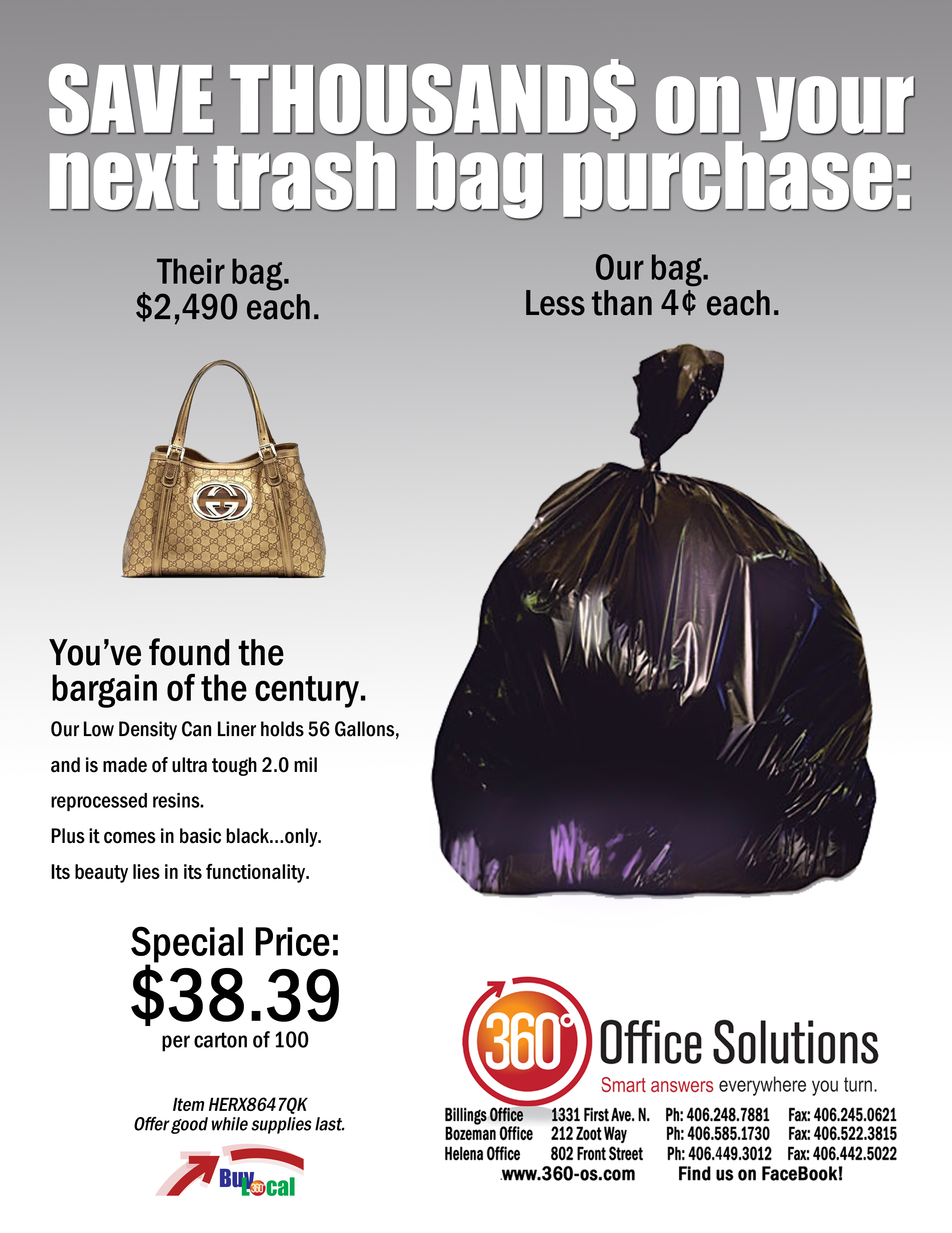 Gucci trash bags copy - 360 Office 